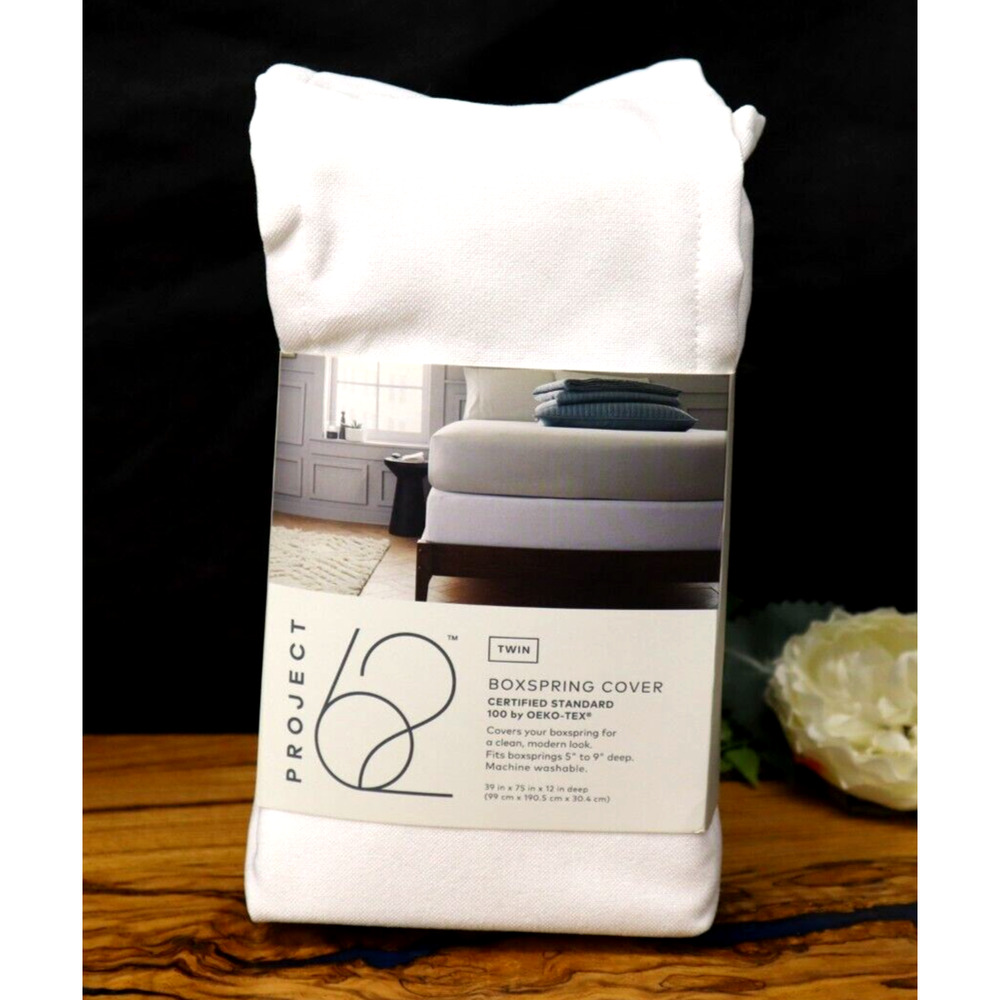 Project 62 Twin Boxspring Cover True White New Bedding